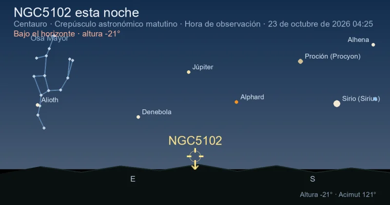 NGC5102 esta noche