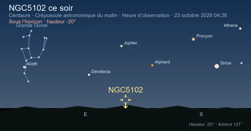 NGC5102 ce soir