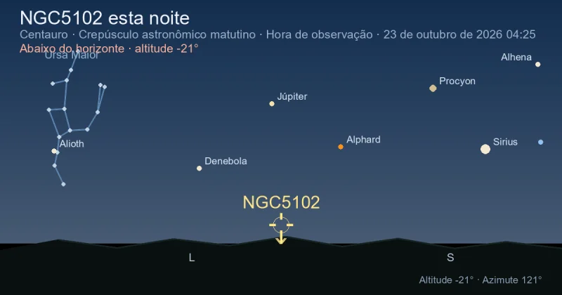 NGC5102 esta noite