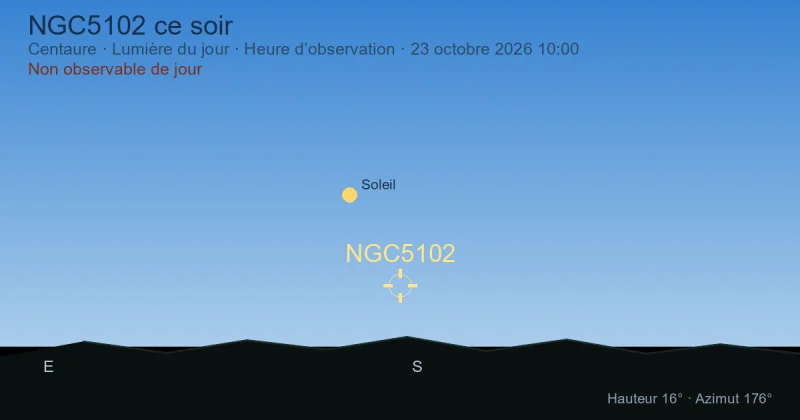NGC5102 ce soir