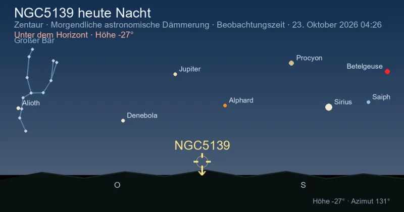 NGC5139 heute Nacht