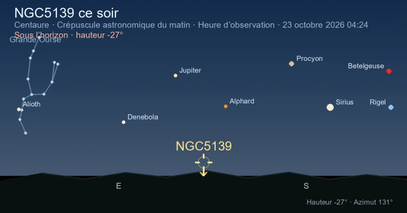 NGC5139 ce soir