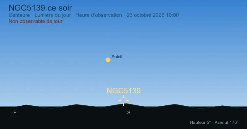 NGC5139 ce soir