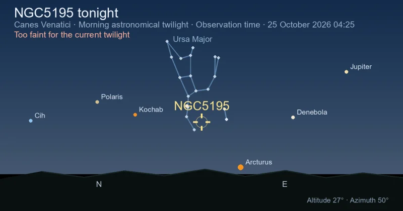 NGC5195 tonight