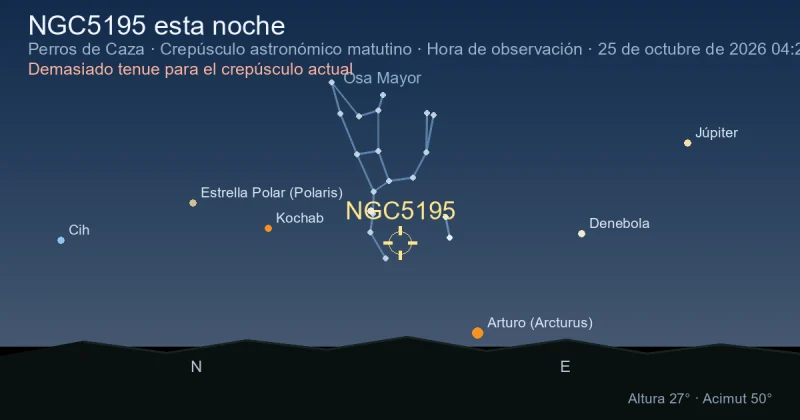NGC5195 esta noche