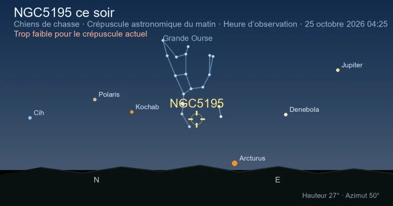 NGC5195 ce soir