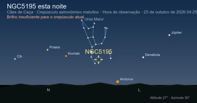 NGC5195 esta noite