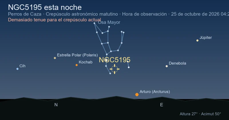 NGC5195 esta noche