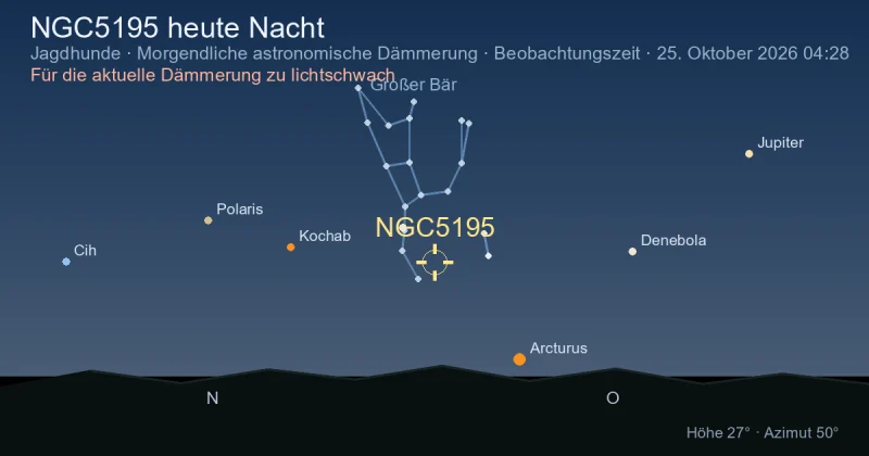 NGC5195 heute Nacht