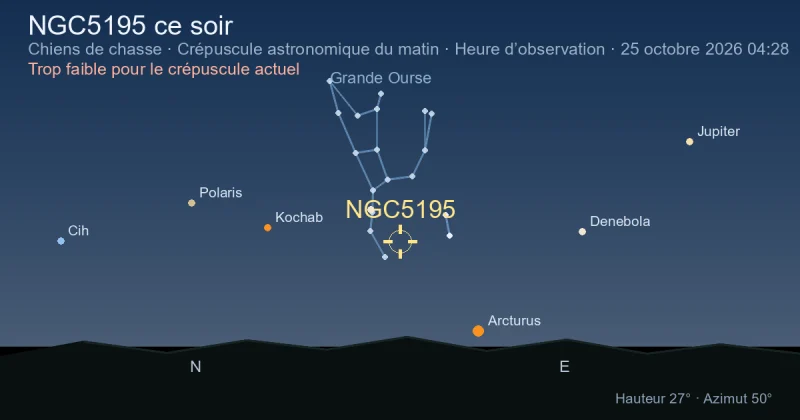 NGC5195 ce soir