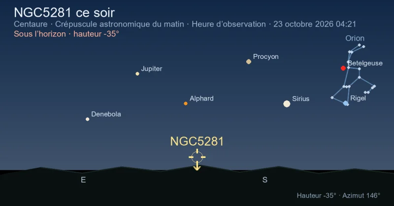 NGC5281 ce soir