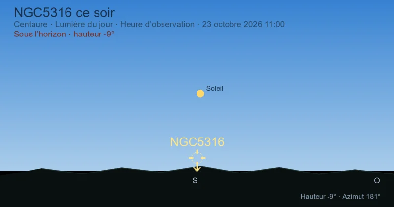NGC5316 ce soir