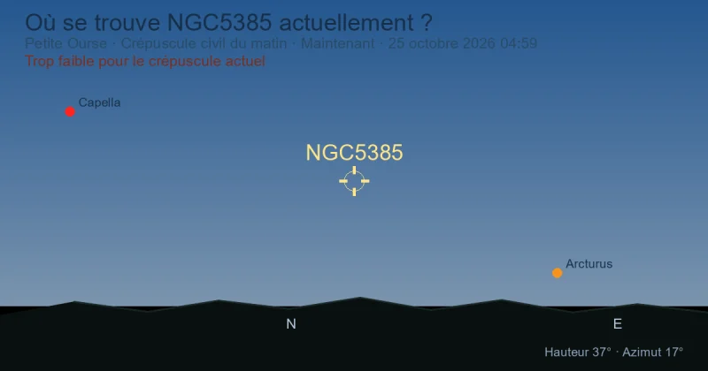 Où se trouve NGC5385 actuellement ?