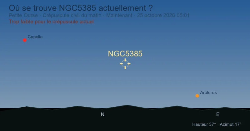 Où se trouve NGC5385 actuellement ?