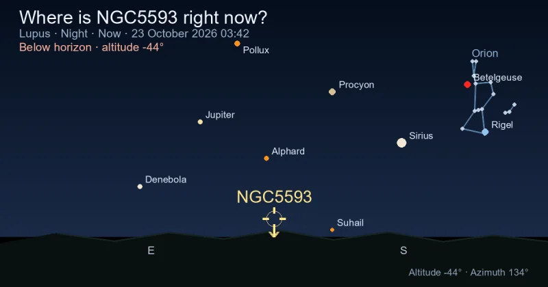Where is NGC5593 right now?