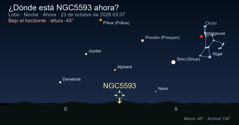 ¿Dónde está NGC5593 ahora?