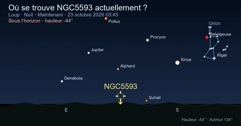 Où se trouve NGC5593 actuellement ?