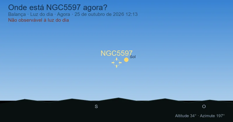 Onde está NGC5597 agora?