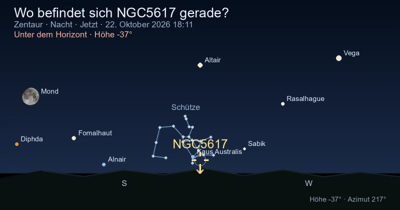 Wo befindet sich NGC5617 gerade?