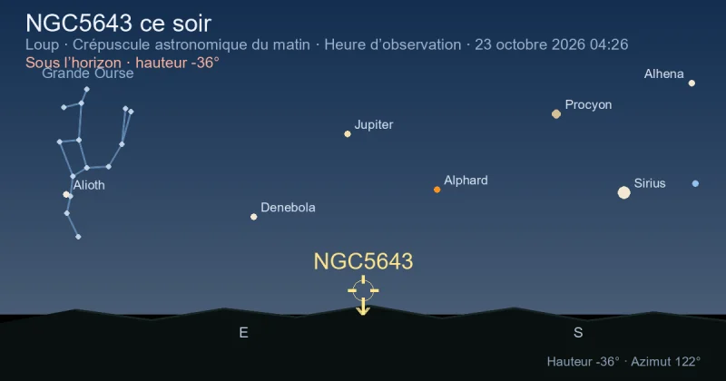 NGC5643 ce soir