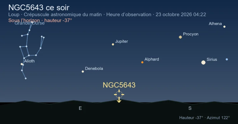 NGC5643 ce soir