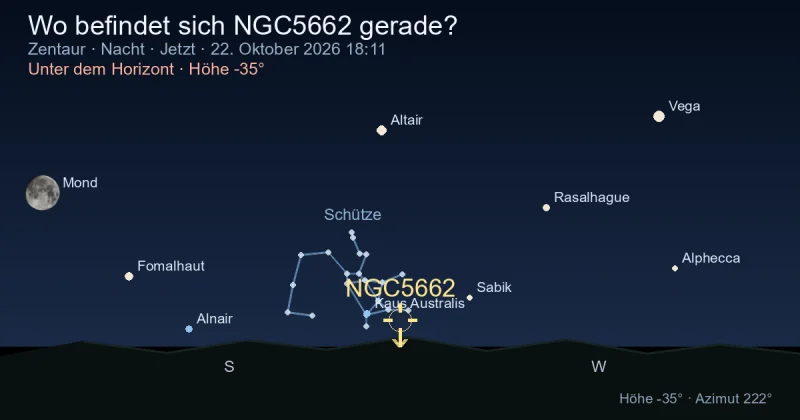 Wo befindet sich NGC5662 gerade?