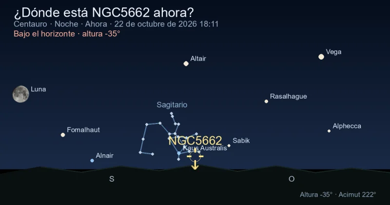 ¿Dónde está NGC5662 ahora?