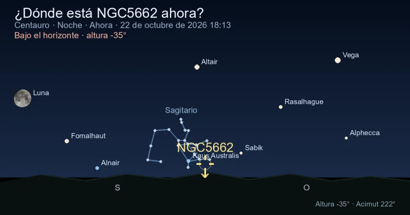 ¿Dónde está NGC5662 ahora?
