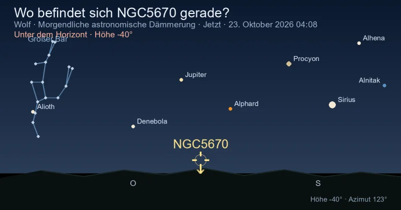 Wo befindet sich NGC5670 gerade?