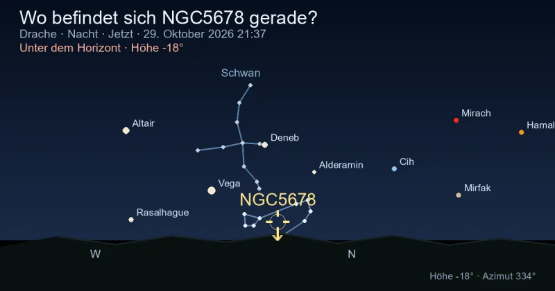 Wo befindet sich NGC5678 gerade?