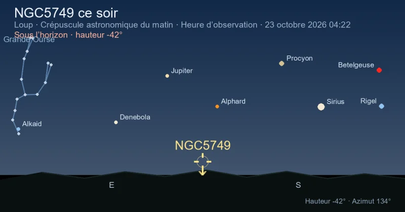 NGC5749 ce soir