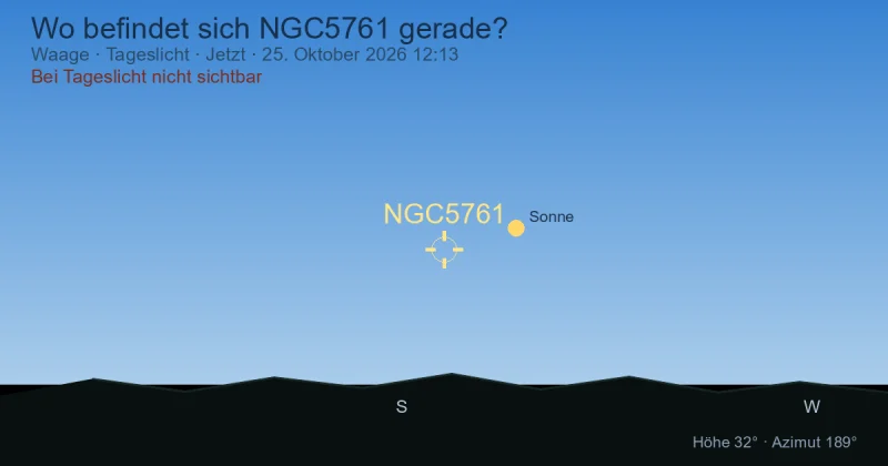 Wo befindet sich NGC5761 gerade?