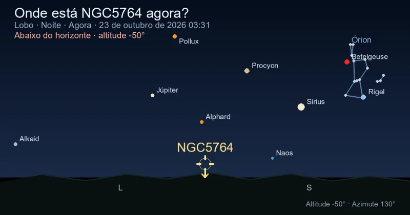 Onde está NGC5764 agora?