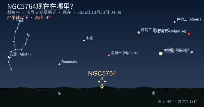 NGC5764现在在哪里？