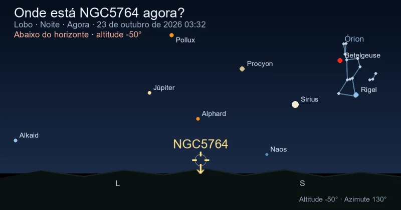 Onde está NGC5764 agora?