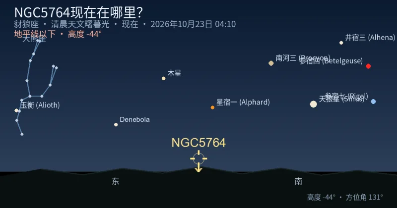 NGC5764现在在哪里?