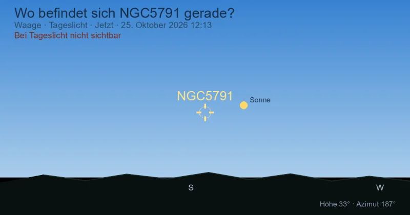 Wo befindet sich NGC5791 gerade?