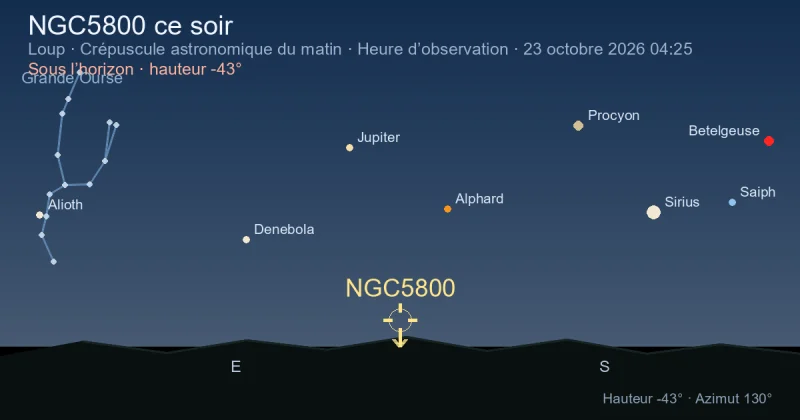NGC5800 ce soir