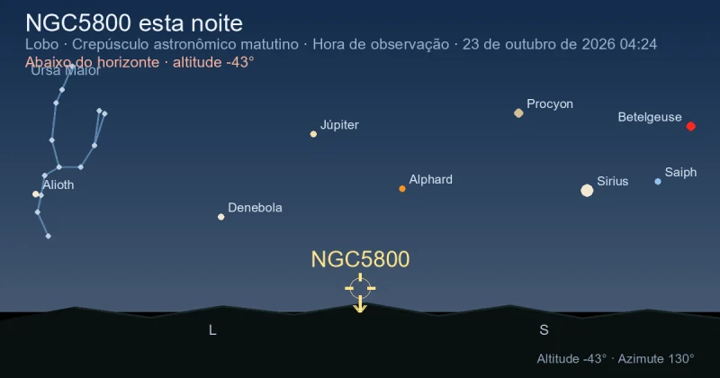 NGC5800 esta noite