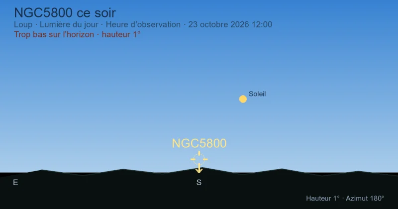 NGC5800 ce soir