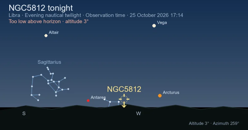 NGC5812 tonight