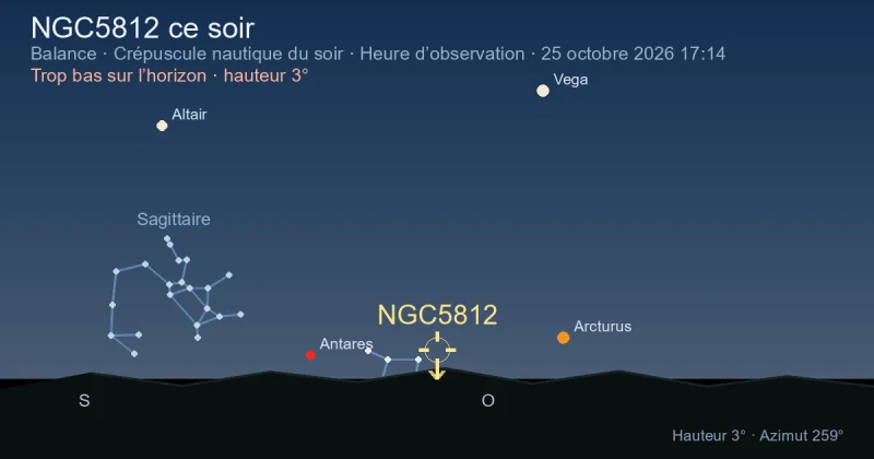 NGC5812 ce soir