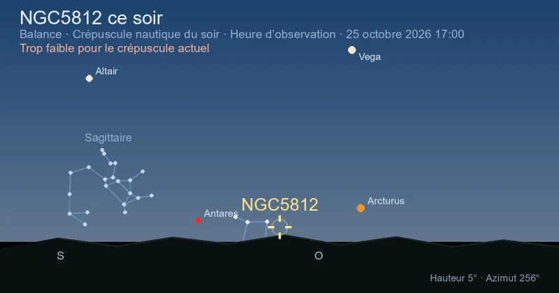 NGC5812 ce soir