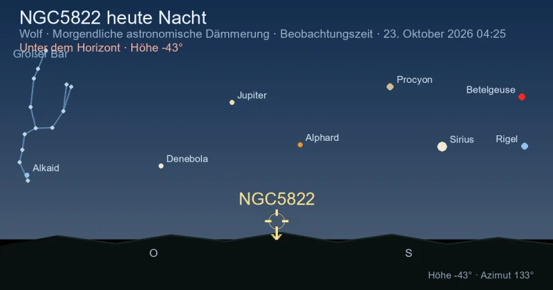 NGC5822 heute Nacht