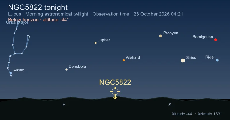 NGC5822 tonight