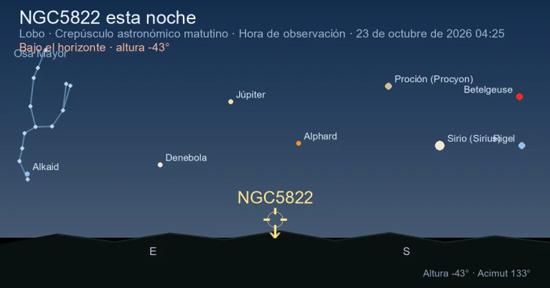 NGC5822 esta noche