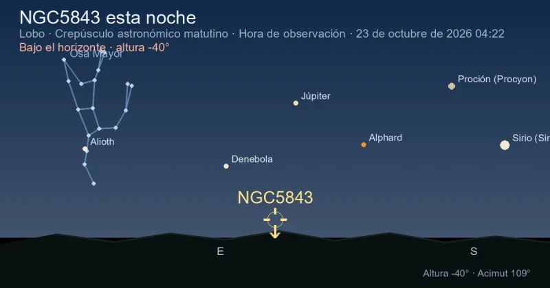 NGC5843 esta noche