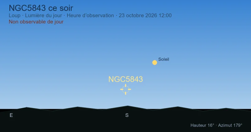 NGC5843 ce soir