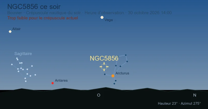 NGC5856 ce soir
