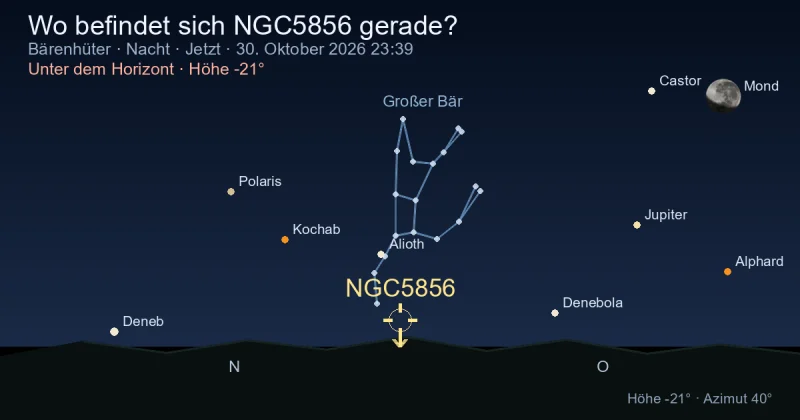 Wo befindet sich NGC5856 gerade?
